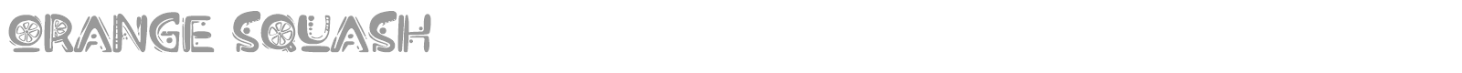 Orange Squash font preview
